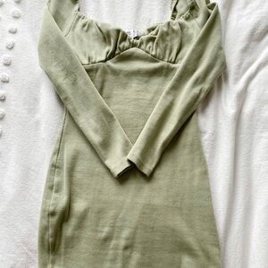 Sage Green Princess Polly Dress